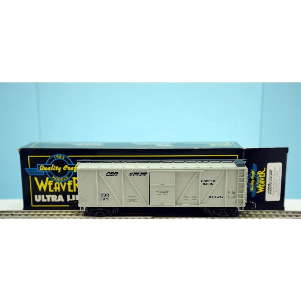 NIB-WEAVER ULTRA LINE COPPER BASIN RAILWAY OUTSIDE BRACED BOXCAR # 3975
